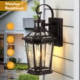 thumbnail image 4 of VIANIS Oil Rubbed Bronze Dusk to Dawn Motion Sensor Porch Light, Anti-Rust Aluminum Frame, Tempered Glass, 100% Weather Resistant, Easy Installation, Fits Standard E26 Bulbs, 4 of 10