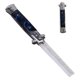 thumbnail image 5 of Switchblade Spring Folding Knife Push Button Pocket Comb Oil Hair Styling Blue, 5 of 5