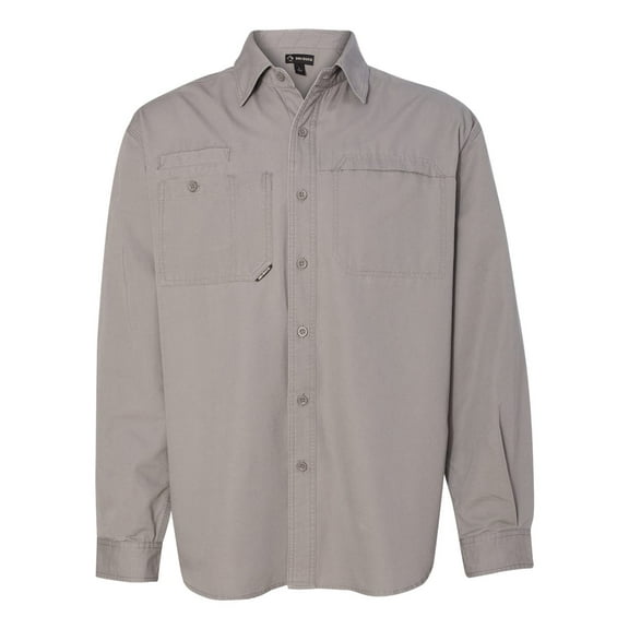 DRI DUCK Mason Performance Work Shirt, L, Grey