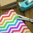 thumbnail image 3 of Rainbow Chevrons Zigzag Pattern Premium Roll Gift Wrap Wrapping Paper, 3 of 4