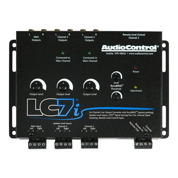 AudioControl lc7i Car Bass Restoration Processor, Black