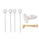 thumbnail image 3 of Protable Potato Bbq Skewers For Camping Chips Maker Potato Slicer Potato Spiral Cutter Barbecue Tools Kitchen Accessories, 3 of 4
