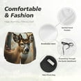 thumbnail image 6 of Lsque American Wildlife Deer Forest Printed Women's Running Shorts with Liner Pockets,Elastic Quick Dry Workout Athletic Gym Yoga Shorts,Womens High Waist Shorts-Small, 6 of 9