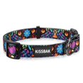 thumbnail image 1 of Collar de perro KISSBAK para perros pequeños, suave, ajustable, floral, morado, 1 of 6