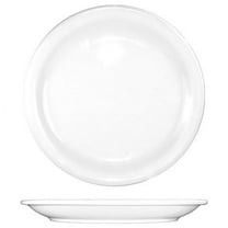 International Tableware Porcelain Round Narrow Rim Plate European White, 6.5" Diameter | 36/Case