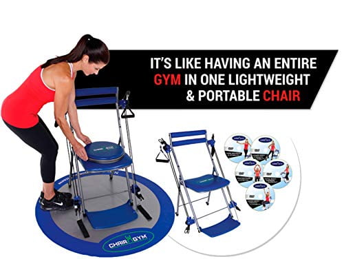 Chair Gym The Total Body Workout All In One Compact Portable And Easy To Use At Home Exercise System As Seen On Tv Blue Walmart Com Chair Gym The Total Body Workout All In One Compact Portable And Easy To Use At Home Exercise System As Seen On Tv Blue Walmart Com
