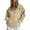 Beige #004, variant on Womens Sweatshirts Half Zip Pullover Fleece Quarter Zipper Hoodies 2025 Fall Fashion Clothes Gray M