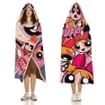 thumbnail image 3 of The Powerpuff Girls Wearable Blanket Cloak Arctic Velvet Hooded Blanket Soft Fuzzy Hoodie Blanket Cape for Adults Kids 50"x60", 3 of 8