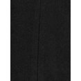 thumbnail image 5 of DARING DIVA Women's Notch Lapel Midi Single Breasted Winter Overcoat Black S, 5 of 6