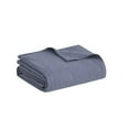 thumbnail image 2 of Madison Park Gauze 100% Cotton Lightweight Blanket, King - Blue, 2 of 5