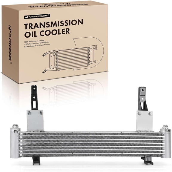 A-Premium Transmission Oil Cooler with Bracket Compatible with Chevrolet Silverado 2500 HD/Silverado 3500 HD 2011-2014 & GMC Sierra 2500 HD/Sierra 3500 HD 2011-2014, 6.0L