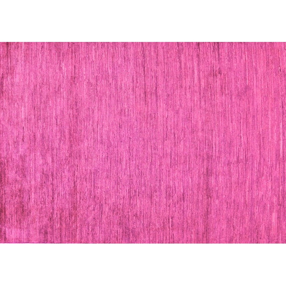 Ahgly Company Indoor Rectangle Abstract Pink Modern Area Rugs, 8' x 10'