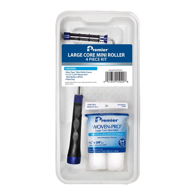 Premier Paint Jumbo Core Mini Roller 4-Piece Tray Kit photo 1