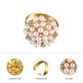 thumbnail image 3 of 1 Set 6Pcs High grade Western restaurant Silver Plating Diamond Napkin Ring, 3 of 9