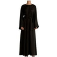 thumbnail image 2 of Abaya Longue pour Femmes, Robe Longue Musulmane, Kaftan Vintage Imprimé Floral, Maxi Islamique, Robes pour Femmes, 2 of 5