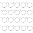 thumbnail image 1 of OULII 20Pack Silver Tone Circular Drapery Curtain Pole Rings 1.4x1.4in for Homes, 1 of 8