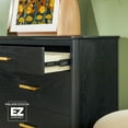 thumbnail image 5 of Walker Edison Contemporary 6-Drawer Dresser with Ultra-Easy Drawer Assembly - Black, 5 of 17