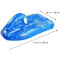 thumbnail image 4 of Inflatable Snow Sled Snow Tube Winter Sleigh Snow Sled Snowflake Pattern Portable Snow Rider Snow Racer Motorboat for Winter Holiday Skiing Water Games (Blue), 4 of 8