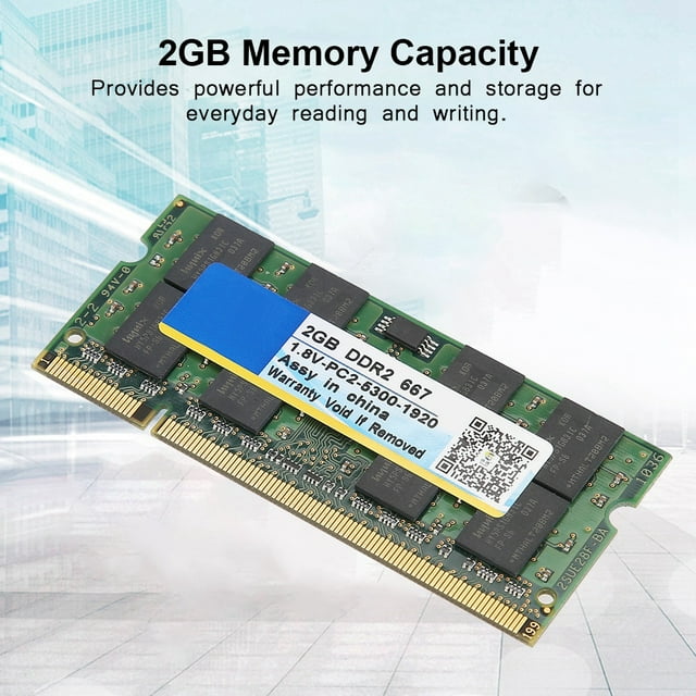YLSHRF 667MHz Mémoire RAM pour Ordinateur Portable, 2G DDR2 RAM, pour Carte Mère d'Ordinateur Portable /