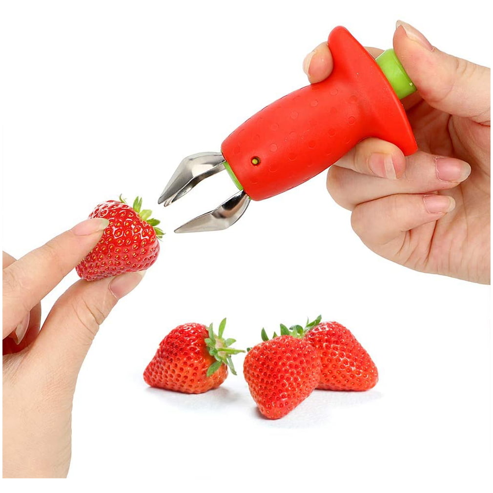 Multifunction Fruit Stem Top Remover Strawberry Huller Ergonomic Handle Design