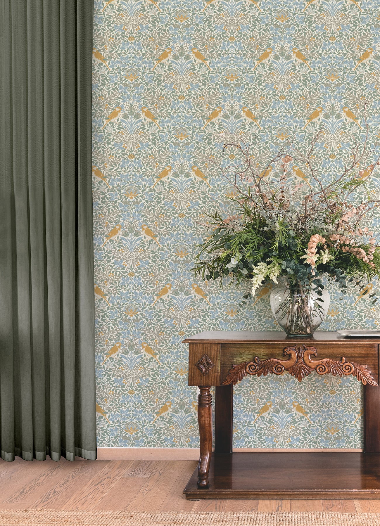 Garden Aviary Peel and Stick Wallpaper