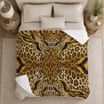 thumbnail image 5 of Wild Safari Leopard Zebra Animal Print Autumn Living, Cozy Friendship Quote Scene, Warm Flannel Blanket for Living Room and Reading Nook, Wildlife Lovers Thanksgiving Gift, Artistic Home Decor, 5 of 9