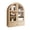 Natural, variant on Bathroom Arched Wall Cabinet Over The Toilet Storage Cabinet, Bathroom Cabinet Wall Mount with Glass Doors, Wood Cabinet for Laundry Room, Bedroom Kitchen, Natural