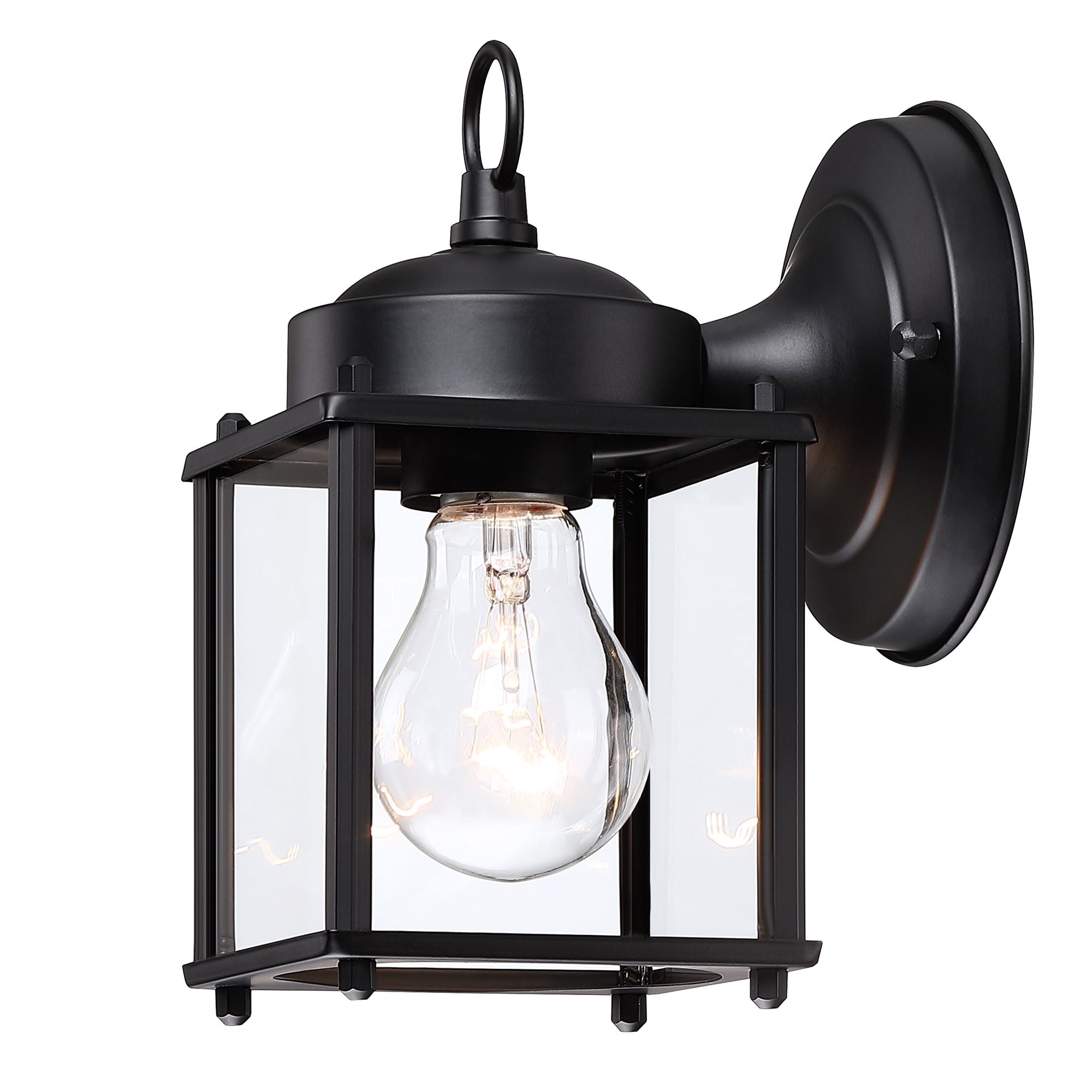 8.06"H Outdoor Wall Lights Matte Black Outdoor Light Fixtures Wall Mount Porch Lighting for House, Hallway, Garage, Doorway 2-Pack