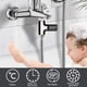 thumbnail image 3 of Termómetro digital LED para baño con flujo de agua en tiempo real - Con pantalla giratoria de 360° - Termómetro de agua para bebés - Termómetro para ducha - Termómetro para bañera, 3 of 4