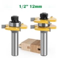 thumbnail image 1 of 1/2 Shank T-Shape Three-Tooth Tenon Jointing Cutter - Hard Alloy Woodworking Tool for Precision Floor Board Joining, Durable & Efficient Cutting Blade with Easy Handling Design for Professionals and, 1 of 5