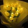 thumbnail image 4 of 10PCS Tulips with LED Light Artificial Tulip Flowers Table Lamp Simulation Tulips Bouquet Night Light Gifts for Home Decoration, 4 of 7