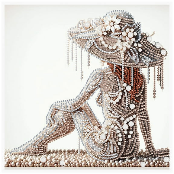 Back Lady Diamond Art Painting Kit