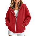 thumbnail image 2 of PureCasa Girls Zip Up Hoodies for 5-16 Years Full-Zip Sports Hooded Sweatshirts Jacket Casual Fall Hoodie with Pockets, 2 of 9