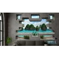 thumbnail image 3 of Wall-Ahhh!™ 3D Architectural Trompe-l'oeil  Tropical Thailand Wall Mural Beachside Villa, 3 of 6