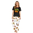 thumbnail image 3 of Family Matching Halloween Pajamas Set - 2 piece Pumpkin Short Sleeve Top & Pants Sleepwear,Halloween Night Pjs for Family Matching Holiday Party Outfit for XL Pjs, 3 of 8