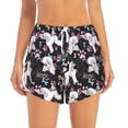 thumbnail image 4 of Lsque Cute Poodle Dog Printed Women's Running Shorts with Liner Pockets,Elastic Quick Dry Workout Athletic Gym Yoga Shorts,Womens High Waist Shorts-XX-Large, 4 of 9