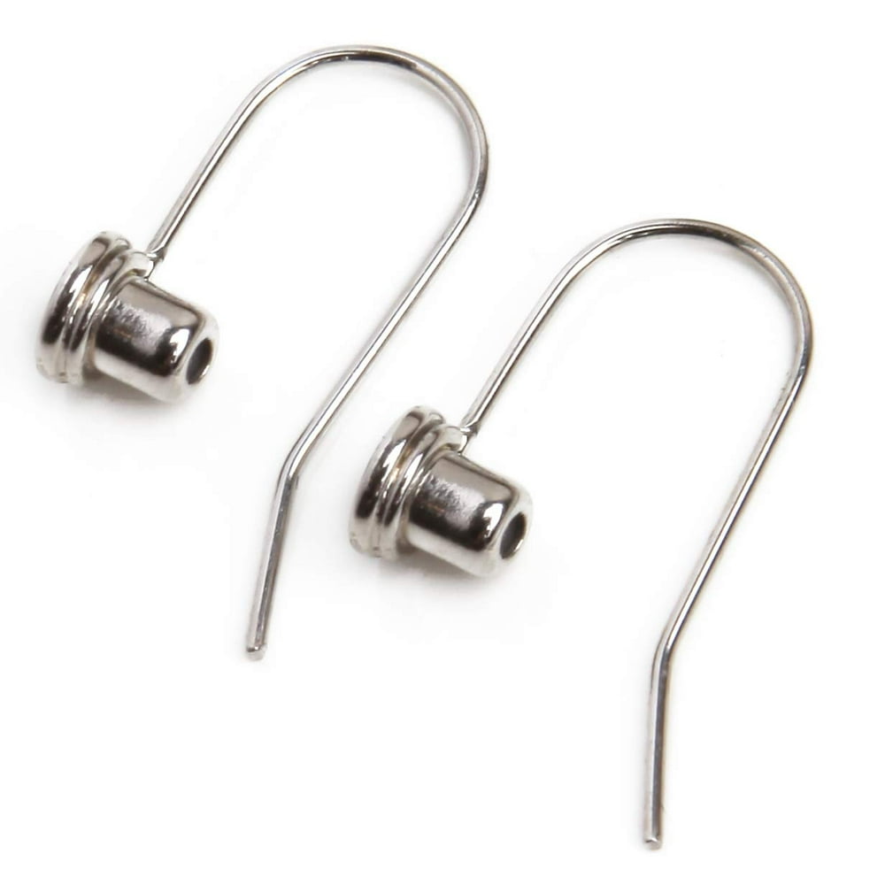 Earring Converters Silver Post to Wire Hook 1 Pair (504S) Walmart