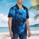 thumbnail image 3 of Fotbe Wolf Camisa Hawaiana para Hombre Unisex – Camisa Casual de Verano con Botones de Manga Corta de Algodón y Lino,X-Large, 3 of 7