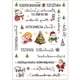 thumbnail image 2 of Vela de Navidad Ganfancp Muñeco de Nieve Pegatina de Agua Decoración Luz 1X Pegatina, 2 of 2