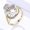 Gold, variant on Women's Mom Letter Lovely Mother Micro Diamond Ring
