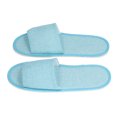 thumbnail image 2 of Uadme 20 Paires de Pantoufles de Spa jetables à Bout Ouvert Pantoufles de Spa Blanches Pantoufles d'invité d'hôtel de Spa Pantoufles de Spa moelleuses pour l'hôtel, la Maison(Bout Ouvert Bleu), 2 of 8
