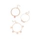 thumbnail image 4 of sweethay Tobillera de moda de 3 piezas, joyería para pies, decoraciones para pies descalzos femeninos, estilo moderno, joyas llamativas Type2 NO2, 4 of 6