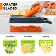 thumbnail image 4 of Vegetable Chopper, Pro Onion Chopper, Multifunctional 13 in 1 Food Chopper, Kitchen Vegetable Slicer Dicer Cutter,Veggie Chopper With 8 Blades,Carrot and Garlic Chopper With Container, 4 of 5