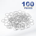 thumbnail image 3 of Uxcell M10x14x1mm Flat Washers, 100PCS Aluminum Automotive Drain Plug Gaskets, Silver, 3 of 7
