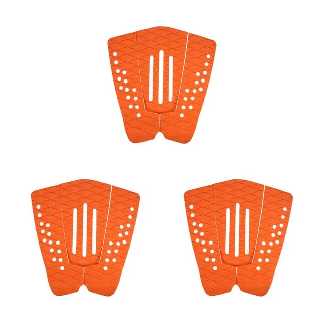 Advancent Tail Pad Surf Mat Suministros de surf Hollow Out Smooth para principiantes Ahorro de espacio Profesional Reemplazado Parte Naranja Type1 NO1