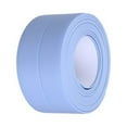 thumbnail image 1 of Sealing Strips PVC Colorful Wall Sticker Smooth Self Adhesive Tape Toilet Corner Windows Bathroom Kitchen Sink Restaurant 3.2m*3.8cm Blue, 1 of 7