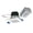 Matte Powder White, variant on Nora Lighting NM2-2SB6030BB M2 Led Canless Recessed Fixture 2" Square Baffle Trim - Black