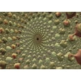 thumbnail image 1 of Ahgly Company Indoor Rectangle Patterned Bakers Brown Area Rugs, 2' x 5', 1 of 6