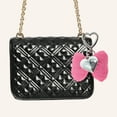 thumbnail image 2 of Unique Bargains 1 Pc Handbag Charms Keychains Stylish Bow Heart Bag Accessories Pink, 2 of 5