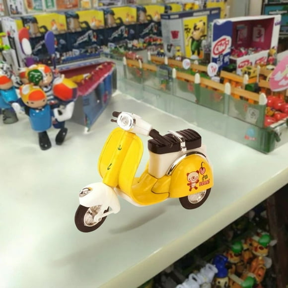 Mini Moto Escala Vehículo De Juguete Para Tirar Hacia Atrás